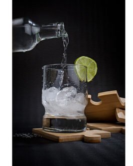 HO0376 Tabla Portavasos Bambú Puzle