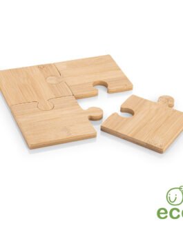 HO0376 Tabla Portavasos Bambú Puzle