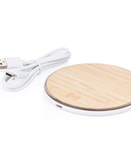 TE0673 Cargador Wireless Bambú